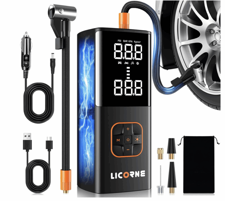 Image for Portable Tire Inflator/Air Compressor